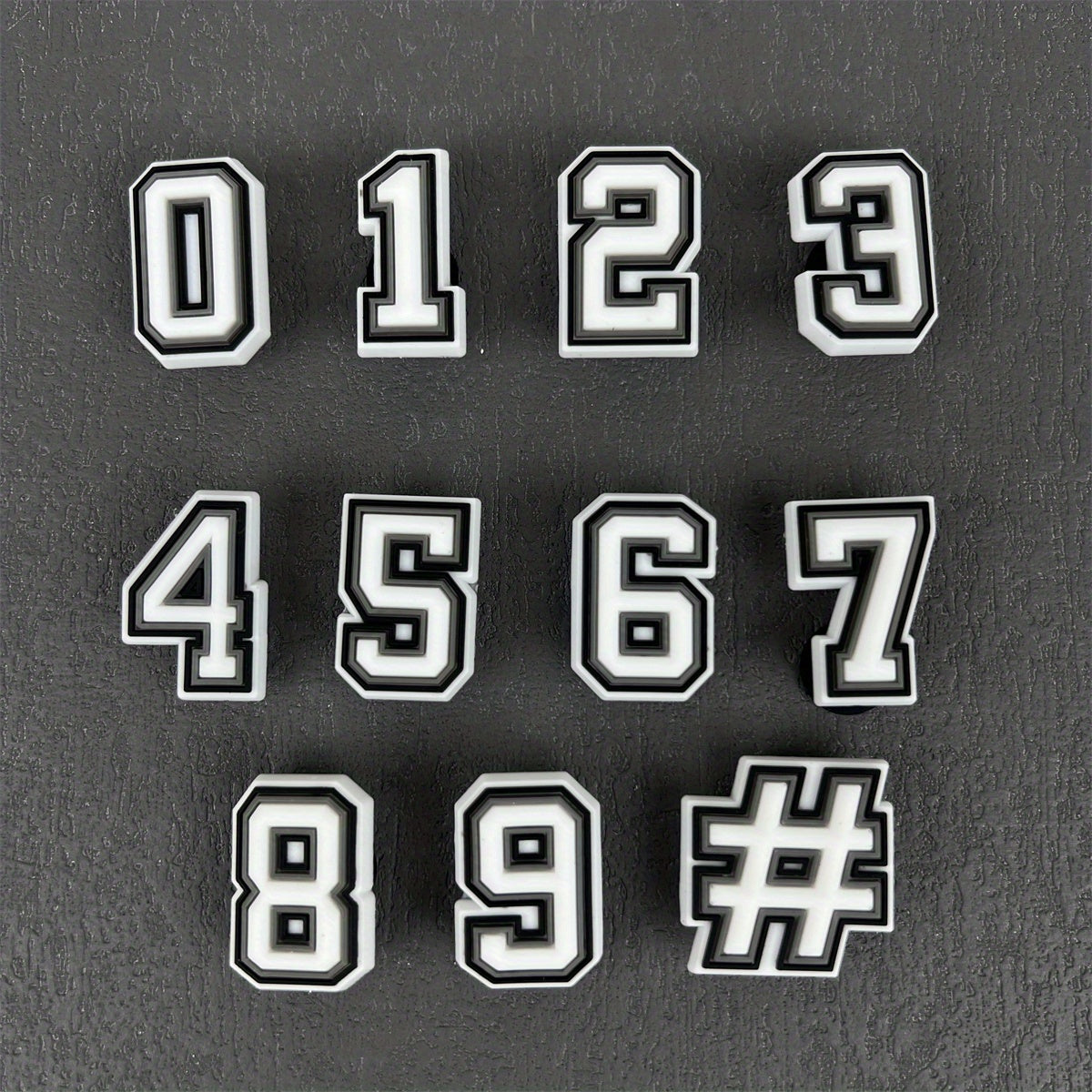 26pcs Letter & 11 Pcs Number Bag Decor Portable Mini Beach Accessories