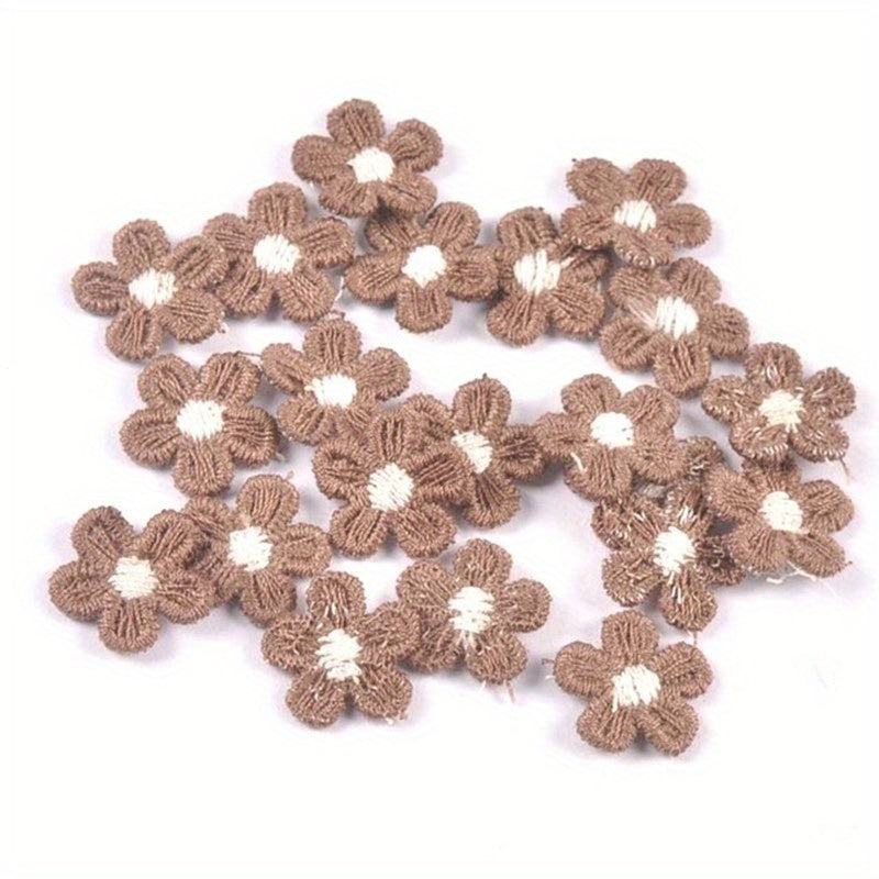20pcs Mixed Lace Flowers Sewing DIY Wedding Home Decoration Jute Ribbon