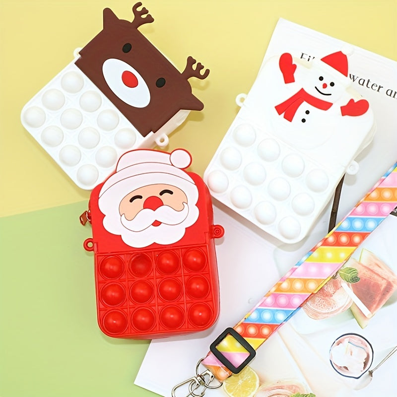 Cartoon Silicone Crossbody Bag Mini Coin Purse For Girls