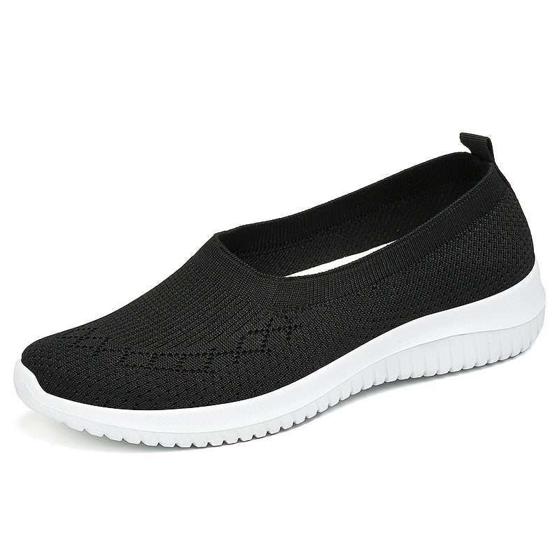 Women's Mesh Breathable Slip On Canvas Sneakers Low Top Shoes