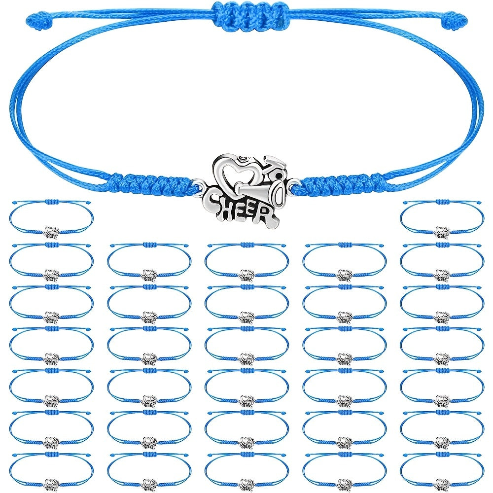 Adjustable Cheerleader Cheer Bracelets Bulk for Kids