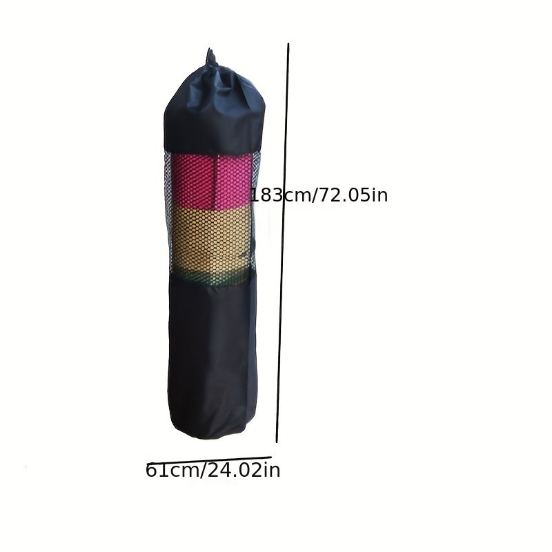 Widen Mesh Yoga Mat Bag, Drawstring Closure