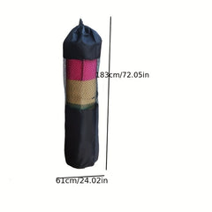 Widen Mesh Yoga Mat Bag, Drawstring Closure