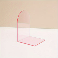 Colorful Acrylic L-Shaped Book Stopper for Office Book Storage