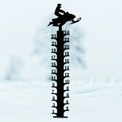 Snow Gauge Christmas Snowflake Snowfall Measuring Stick Garden Stakes