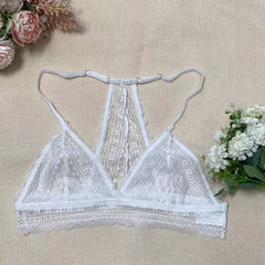 Lace Wireless Bralette Seamless Breathable Triangle Cup Bra