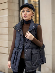 Women's Sleeveless Puffer Jacket Winter Vest