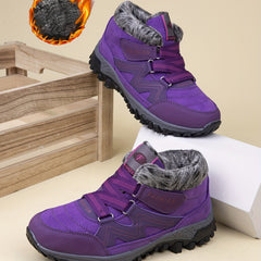 Thick Sole Warm Hiking Boots Non slip Low Top Outdoor Shoes