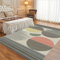 Cashmere Geometric Line Carpet Soft Non-Slip Modern Home Decoration
