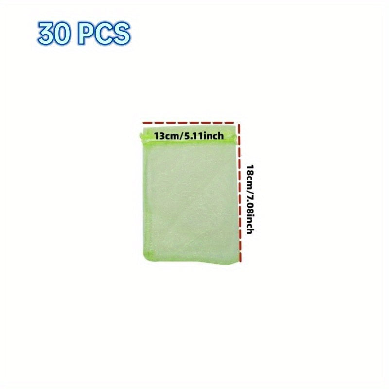 30pcs Reusable Garden Mesh Barrier Bag Tree Protection Mesh Bag