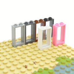 20pcs Building Blocks Window House Parts Frame 1X2X3 Compatible with 60593 60602