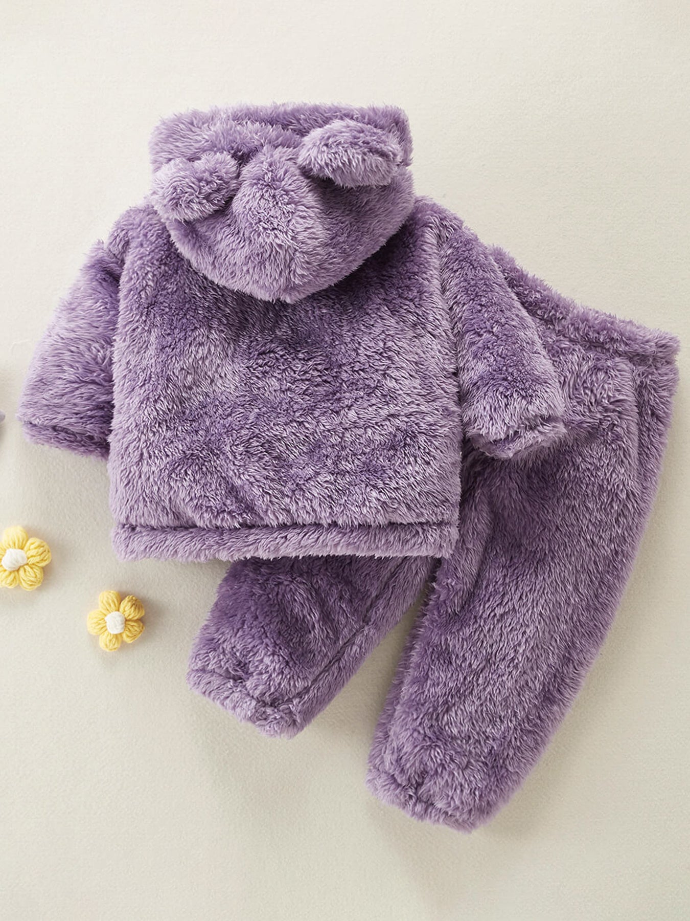 Toddler Girls Flannel Pajamas & Pants Set