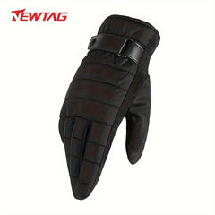 Men's Winter Cycling Gloves Windproof Touch Screen Motorcycle Riding Gloves