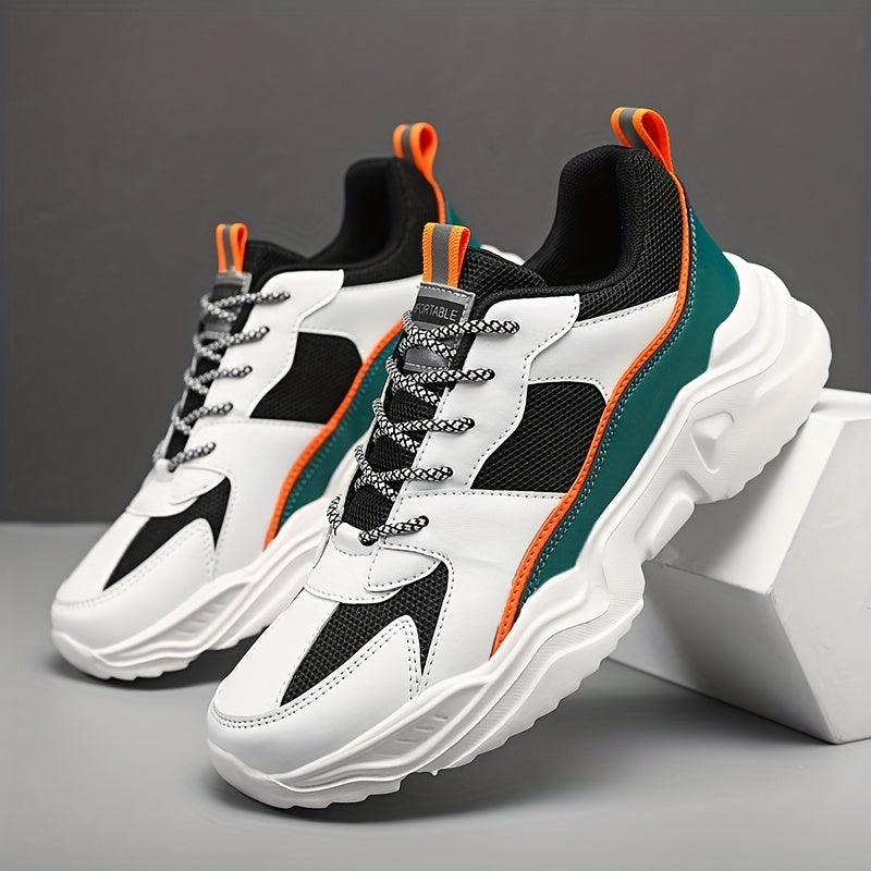 Men's Breathable Mesh Lace Up Sneakers