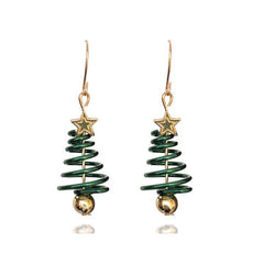 Christmas Tree Earrings Pendant Girls Gift