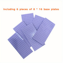 6pcs Classic Base Plates for Building Blocks Set Creative DIY Construction Toy