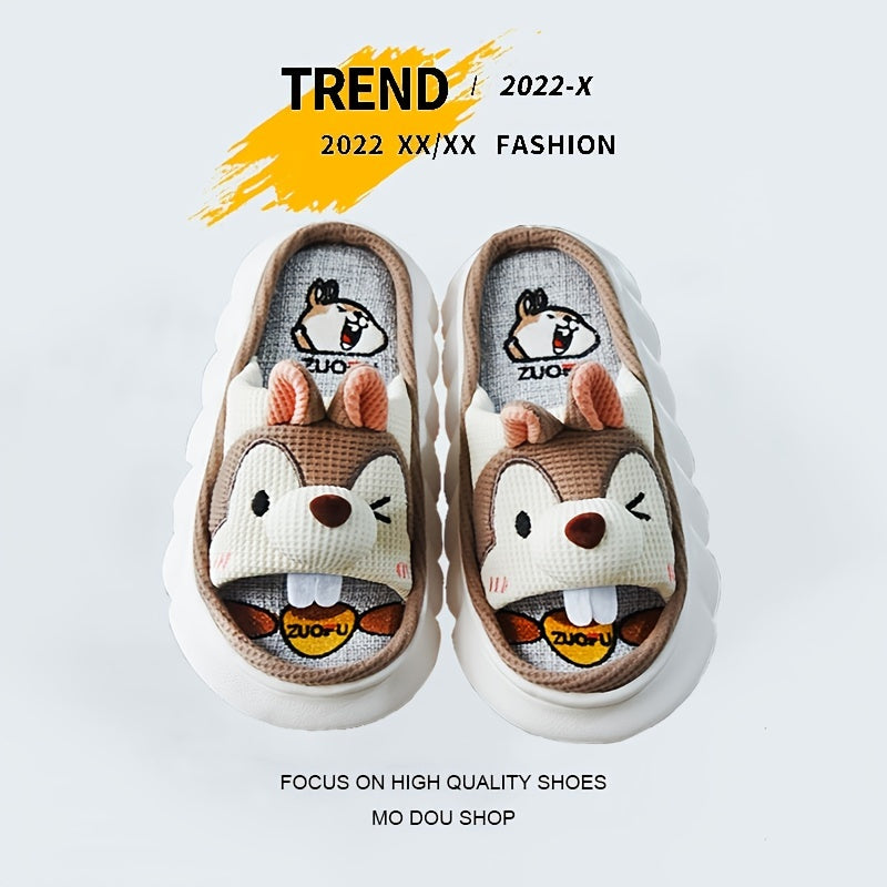 Men's Cartoon Dog Memory Foam Comfort Slipper