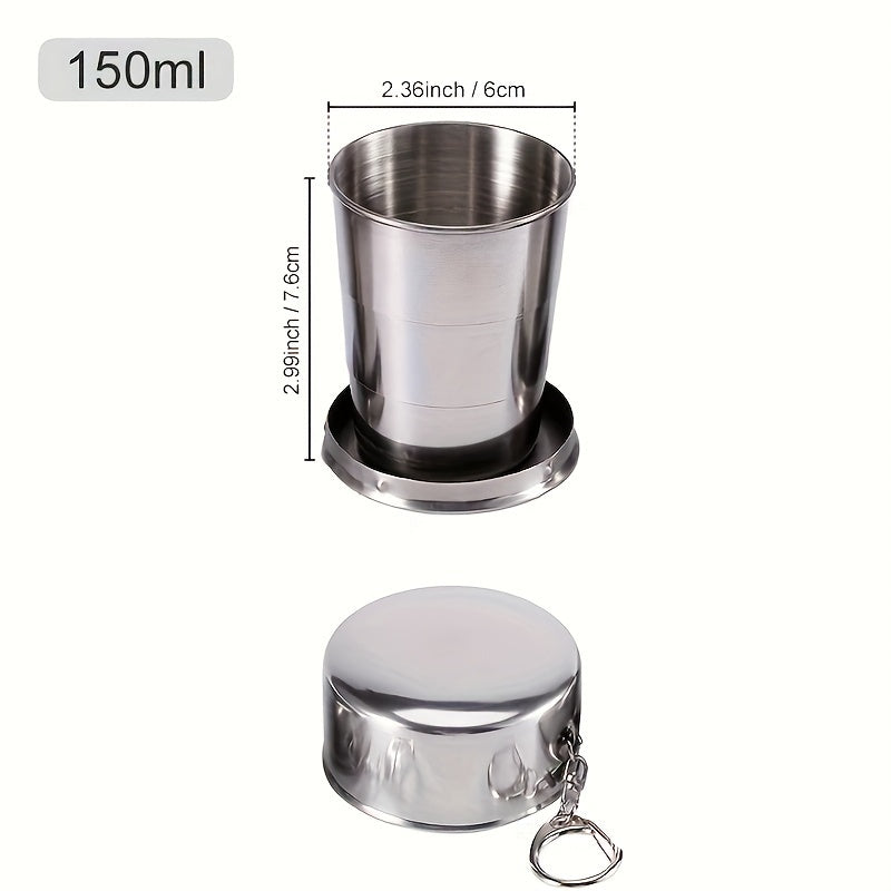 Portable Telescopic Folding Cup 304 Stainless Steel