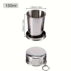 Portable Telescopic Folding Cup 304 Stainless Steel