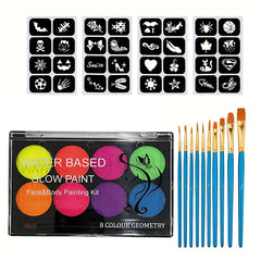 Halloween Fluorescent Body Paint Glow in the Dark Instant Dry Makeup