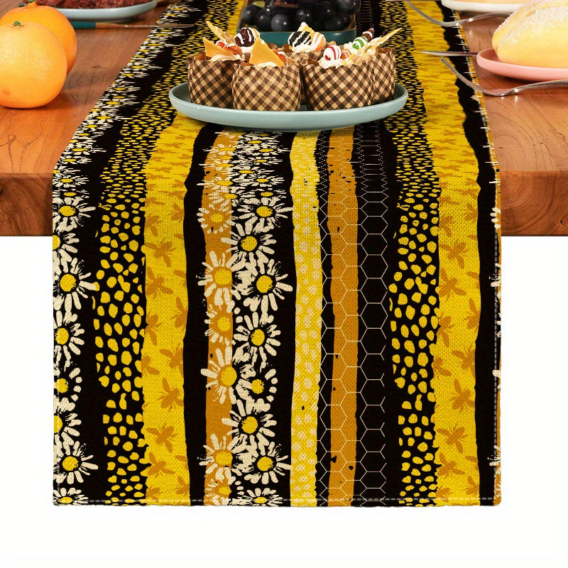Bohemia Geometric Table Runner Linen Kitchen Dining Decoration