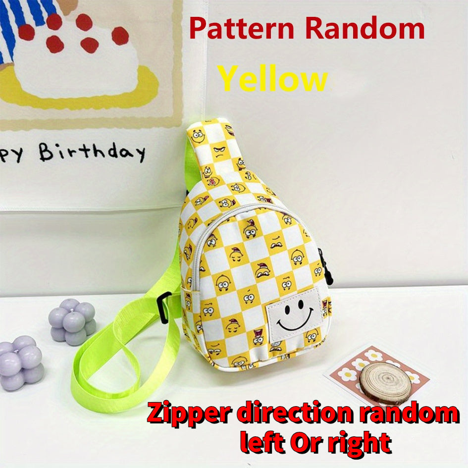 Kids Happy Face Chest Bag Small Crossbody Bag