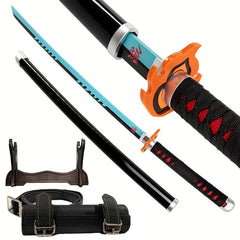 Anime Sword With Stand Samurai Katana Sword Replica Halloween Cosplay Props