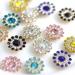 30 Creative Sparkly Sunflower Thumbtacks for Photo Wall Decor