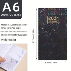 A6 English Agenda Book Laser Plan Book
