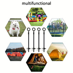 4pcs Heavy Duty Swing Ground Anchors for Outdoor Camping Tent