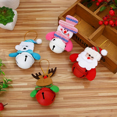 Christmas Tree Pendant Old Man Doll Bells Decoration