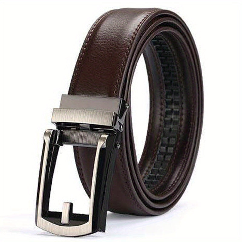 Men's Faux Leather Quick Release Buckle Belt Business