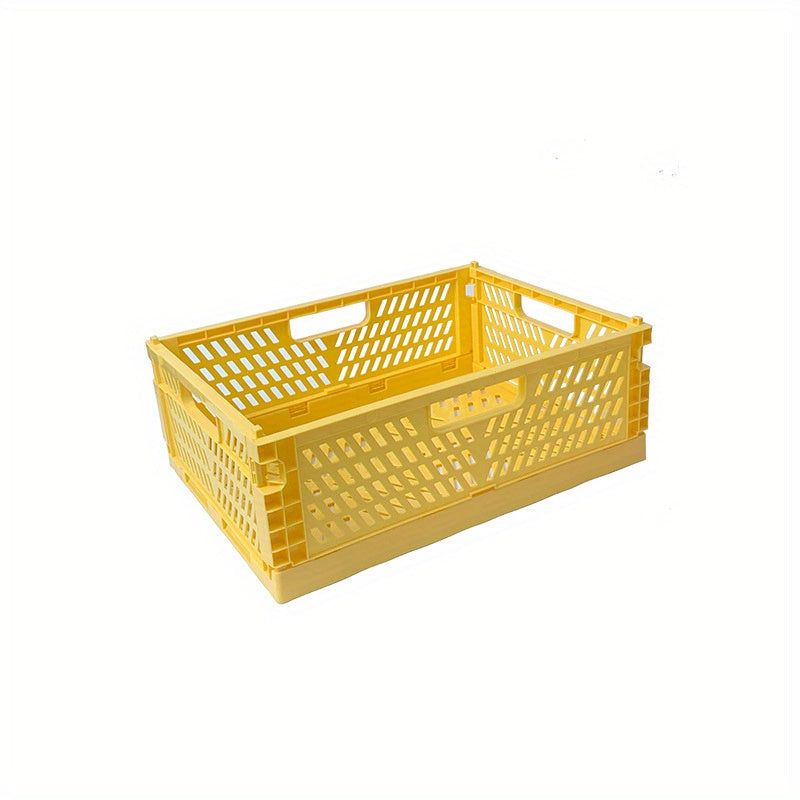 Desktop Folding Storage Basket Snack Stationery Finishing Storage Box
