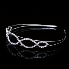 Rhinestone Queen Crown Tiara Headband Bridal Wedding Hair Accessory