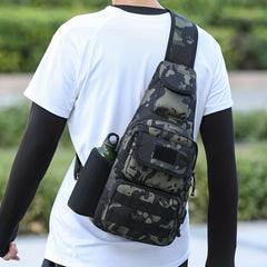 Nylon Fishing Tackle Storage Bag with Rod Holder