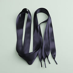 Satin Candy Ribbon Shoelaces Double Sided Polyester Lace