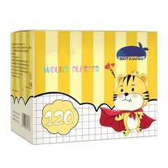 120pcs 12 Zodiac Animal Bandages - Kids Waterproof & Sterile First Aid Stickers