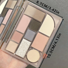 Brightening Eyeshadow Palette High Gloss Powder Blush Contouring Makeup Palette