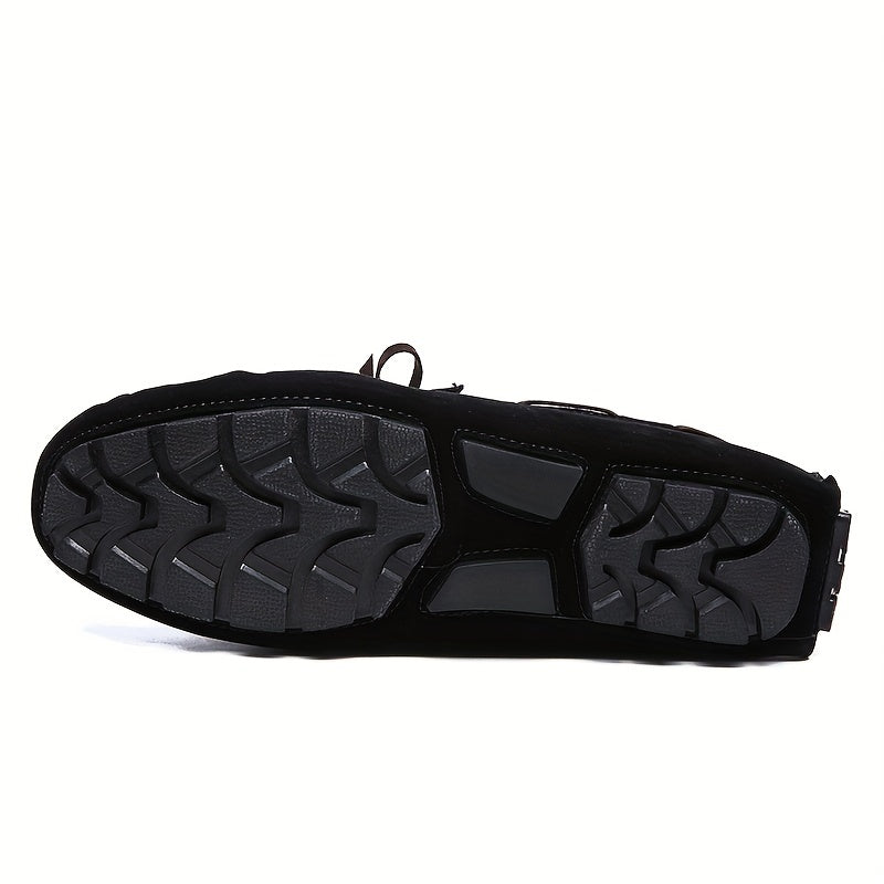 Men's Bowknot Moccasin Loafers Slip-On Shoes
