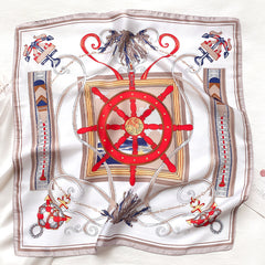 Lightweight Silk Head Scarves Square Bandanas for Women