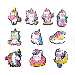 10pcs Unicorn Shoes Decoration for Girls Kids