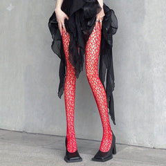 Sheer Fishnet Tights High Waist Mesh Pantyhose Women's Stockings