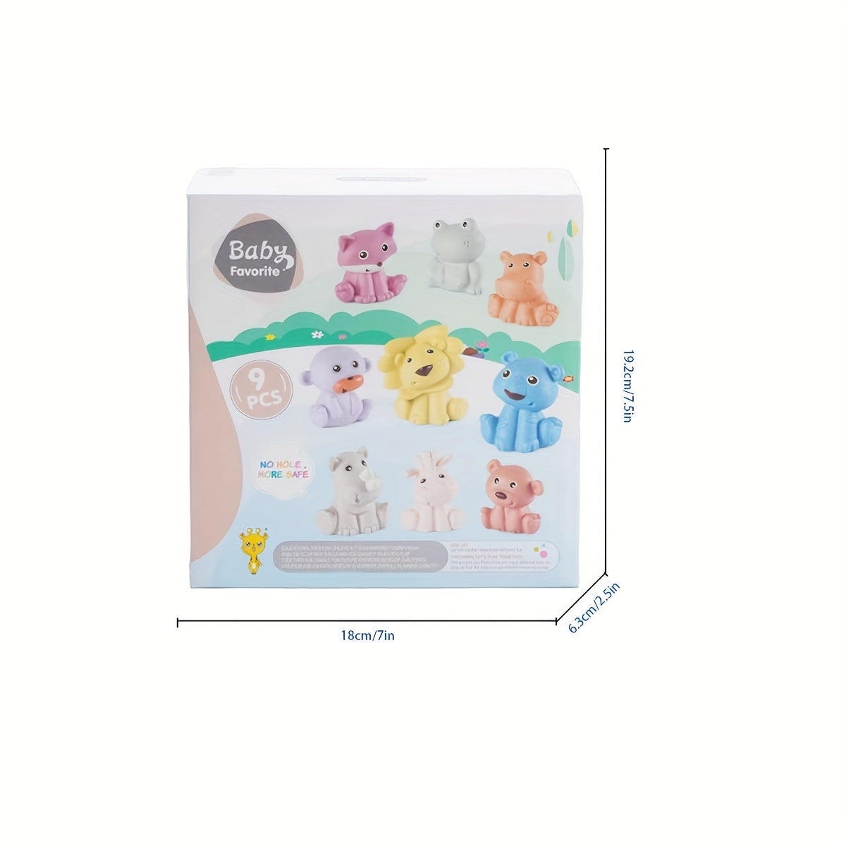 6 Months Baby Bath Toys Set Animal Mold Bathtub Water Play Kids Toy