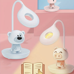 Kids Cartoon LED Lamp Rechargeable Eye Protection