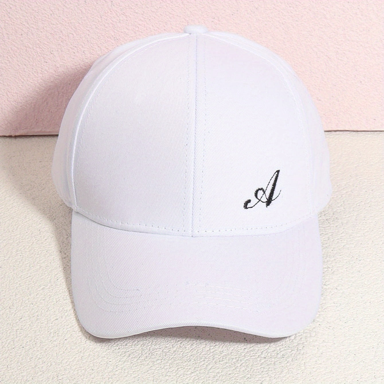 Embroidery Baseball Cap Unisex Solid Casual Sun Hat Adjustable Couple Dad Hats