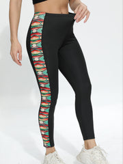 Geometric Print Yoga Pants High Stretch Slim Fit Legging