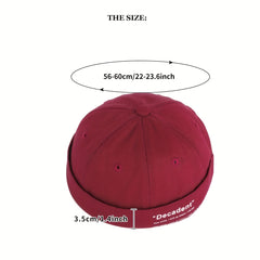 Cotton Sunshade Skullies & Beanies Hat with Alphabets