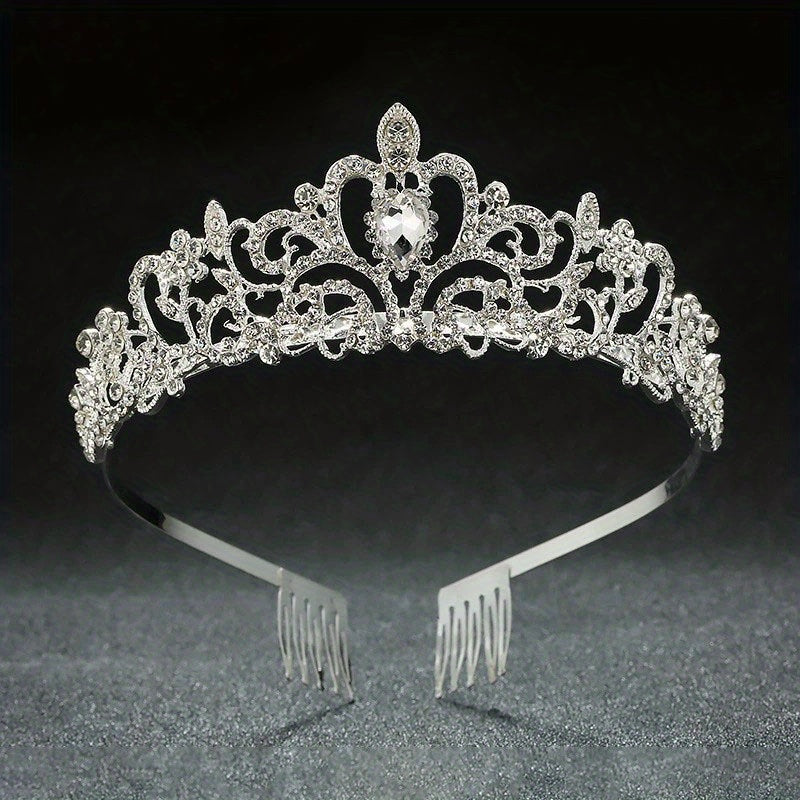 Rhinestone Crown Princess Crown Bridal Wedding Accessories
