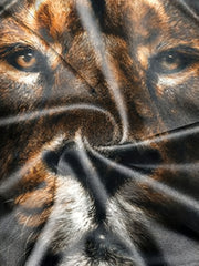 Men's 3D Lion Graphic Long Sleeve T shirt Stretch Breathable Pullover
