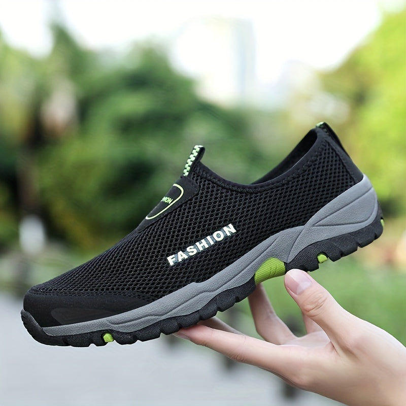 Men's Breathable Slip On Mesh Shoes For Outdoor Activities